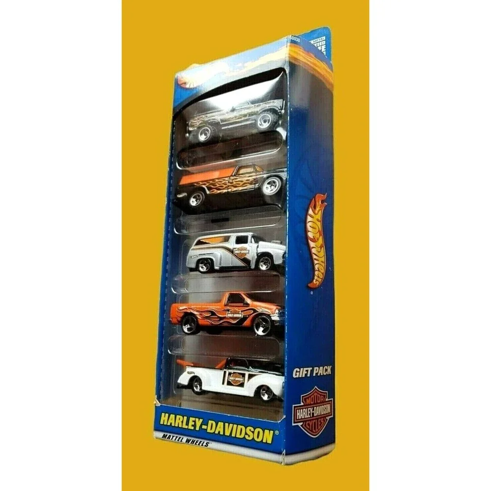2000 Hot Wheels HARLEY-DAVIDSON Gift 5-Pack Die-Cast Cars #50030 1:64 NIP